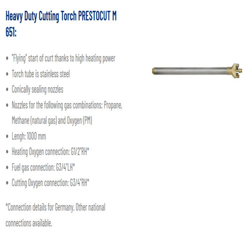 Heavy duty cutting torches