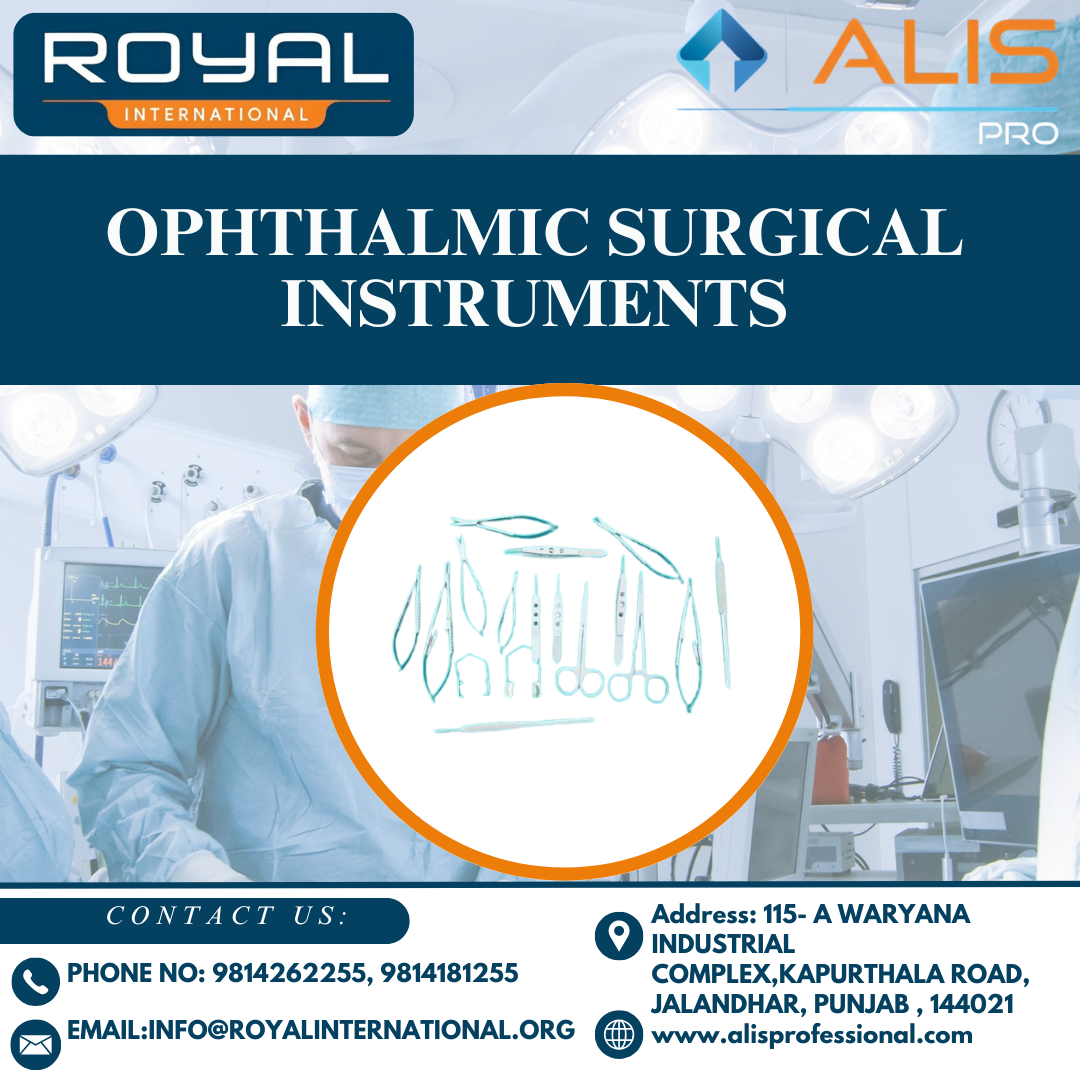 Medical Ophthalmic Surgical Instruments - Manual, Reusable, Sterilized | Precision Ophthalmic Tools For Surgical Use In Eye Procedures