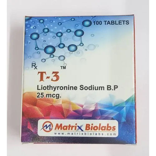 T 3 Liothyronine Sodium Bp 25 Mcg - Drug Type: General Medicines