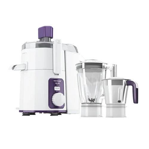 Havells Hexo 1000 Watts 2 Jar Juicer Mixer - Color: White