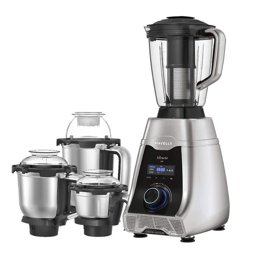 Havells Silencio Lowest Noise 4 Jar Mixer Grinder - Color: White
