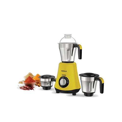 Hydro Yellow 3 Jar 750 W Mixer Grinder - Color: Silver