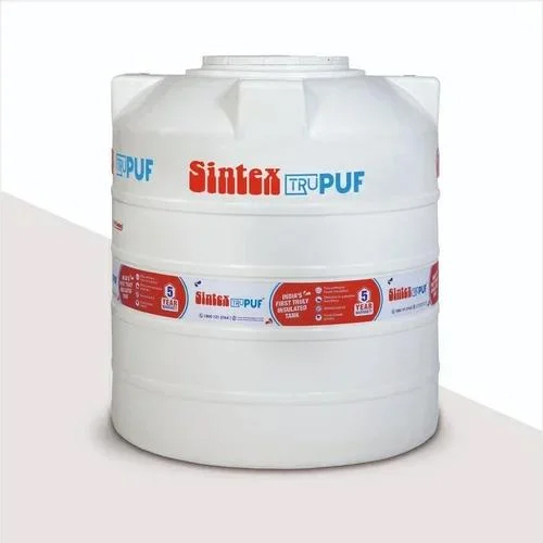 Sintex 1000L Trupuff Water Tank - Color: White