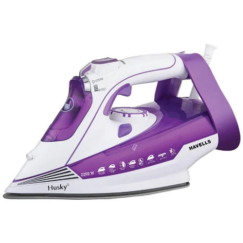 Havells 2200 W Plastic Husky Steam Iron - Color: Purple