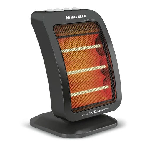 Havells Inclino 1200 Watt 3 Rod Halogen Heater - Color: Black