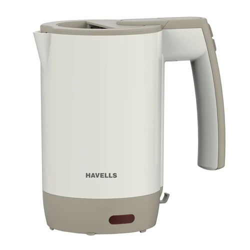 Havells Plastic Travel Lite 1000 Watts Electric Kettle - Color: White