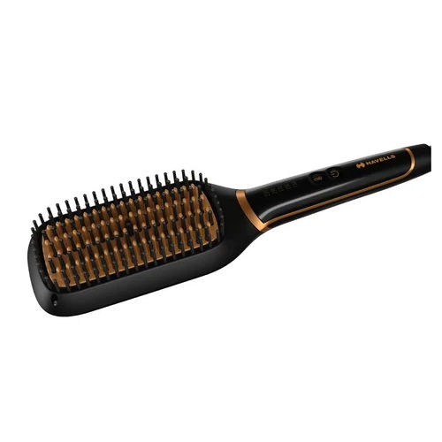 Havells Lonic Keratin Hair Straightening Brush - Color: Black