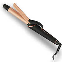 Havells Hc4041 25mm Hair Curler For Long Lasting Curls - Titanium Material, Portable Design, Black And Beige Color | High Quality With Warranty