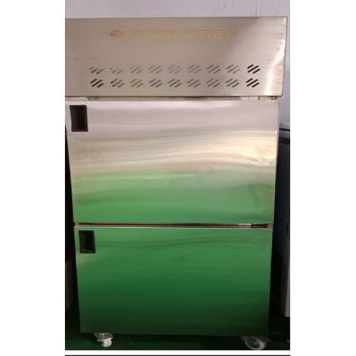 S. S. Two Door Refrigerator - Color: Silver