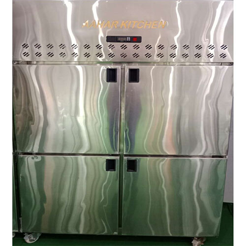 S. S. Four Door Refrigerator - Color: Silver