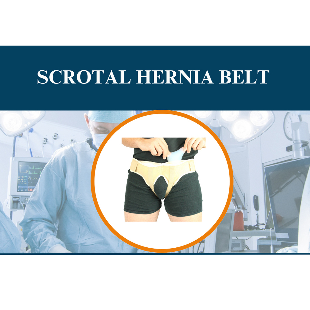Scrotal Hernia Belt - Color: Beige