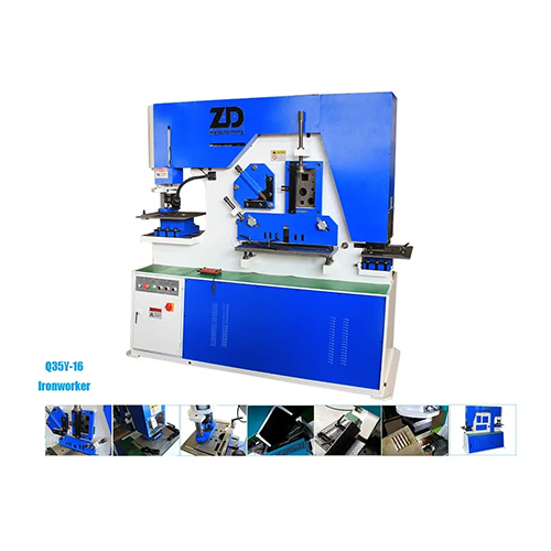 Q35Y-16 Industrial Iron Worker Machine - Semi-Automatic Stainless Steel, 5-Year Warranty | Frequency Speed Control System, Normal Processing Capability