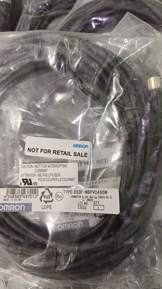 OMRON SENSOR CONNECTOR CABLE,XS3F-M8PVC4S5M