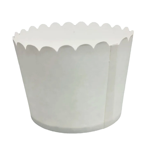 Paper Brownie Cups - Paper Material, 250ml Capacity, Matte White Finish | Easy to Use, Disposable Design for Quick Cleanup