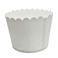 Paper Brownie Cups - Paper Material, 250ml Capacity, Matte White Finish | Easy To Use, Disposable Design For Quick Cleanup