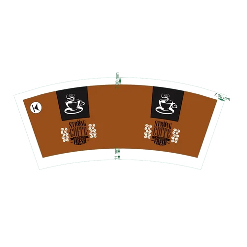 Disposable Coffee Paper Cup - High-Quality Brown Paper, 130ml Capacity | Matte Finish, Elegant Printed Pattern, Easy-to-Use, Insulated for Hot and Cold Beverages