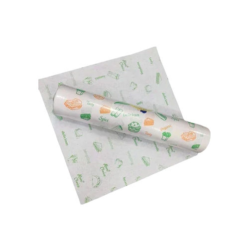 Printed Butter Paper Sheet - Color: White