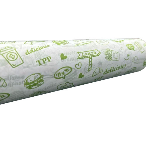 Printed Food Wrap Paper - Color: White