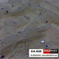 Premium Georgette Fabric With Floral Mirror Embroidery - Attributes: Comfortable & Soft