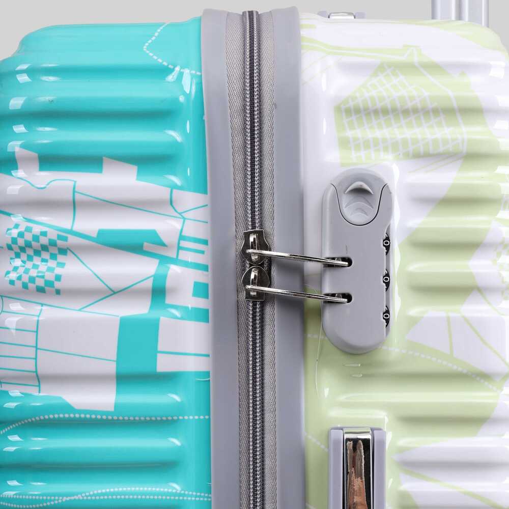 20inch Fly Green Kandel London Printed Suit Case - Feature: High Quality / Attractive Design