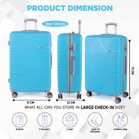 28inch ZX Sky Blue Color Trolley Bag