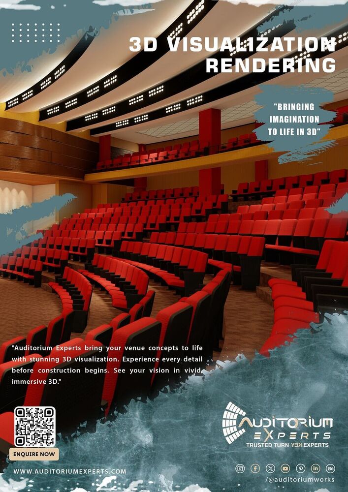Auditorium 3D Visualization Rendering