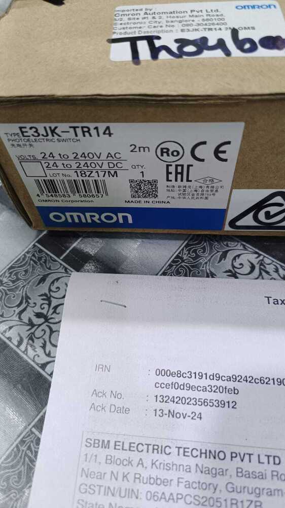 OMRON PHOTOELECTRIC SENSOR,E3JK-TR14, E3JK-R2S3, E3JK-R4S3