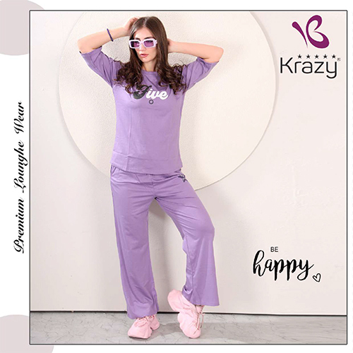 Krazy Light Purple Casual Wear Co-ord Set