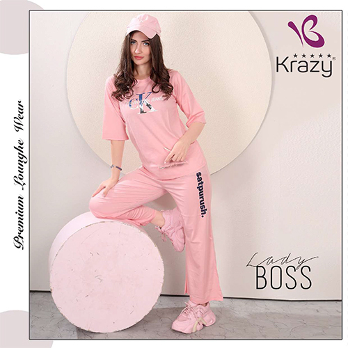 Krazy Light Pink Co-Ord Set - Color: Different Available