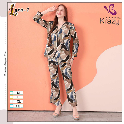 Krazy Lyra-1 Fancy Co-Ord Set - Color: Different Available