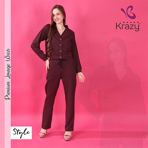 Krazy Solid Women Co-ord Set