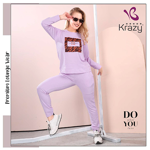 Krazy Light Purple Ladies Co-Ord Set - Color: Different Available