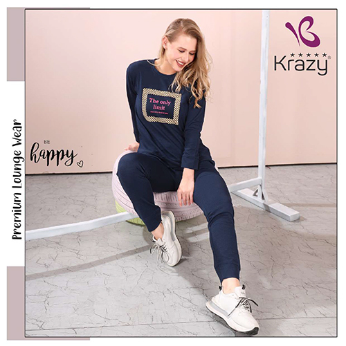 Krazy Royal Blue Printed Co-ord Set