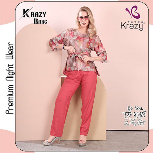 Krazy Women Printed Co-Ord Set - Color: Different Available