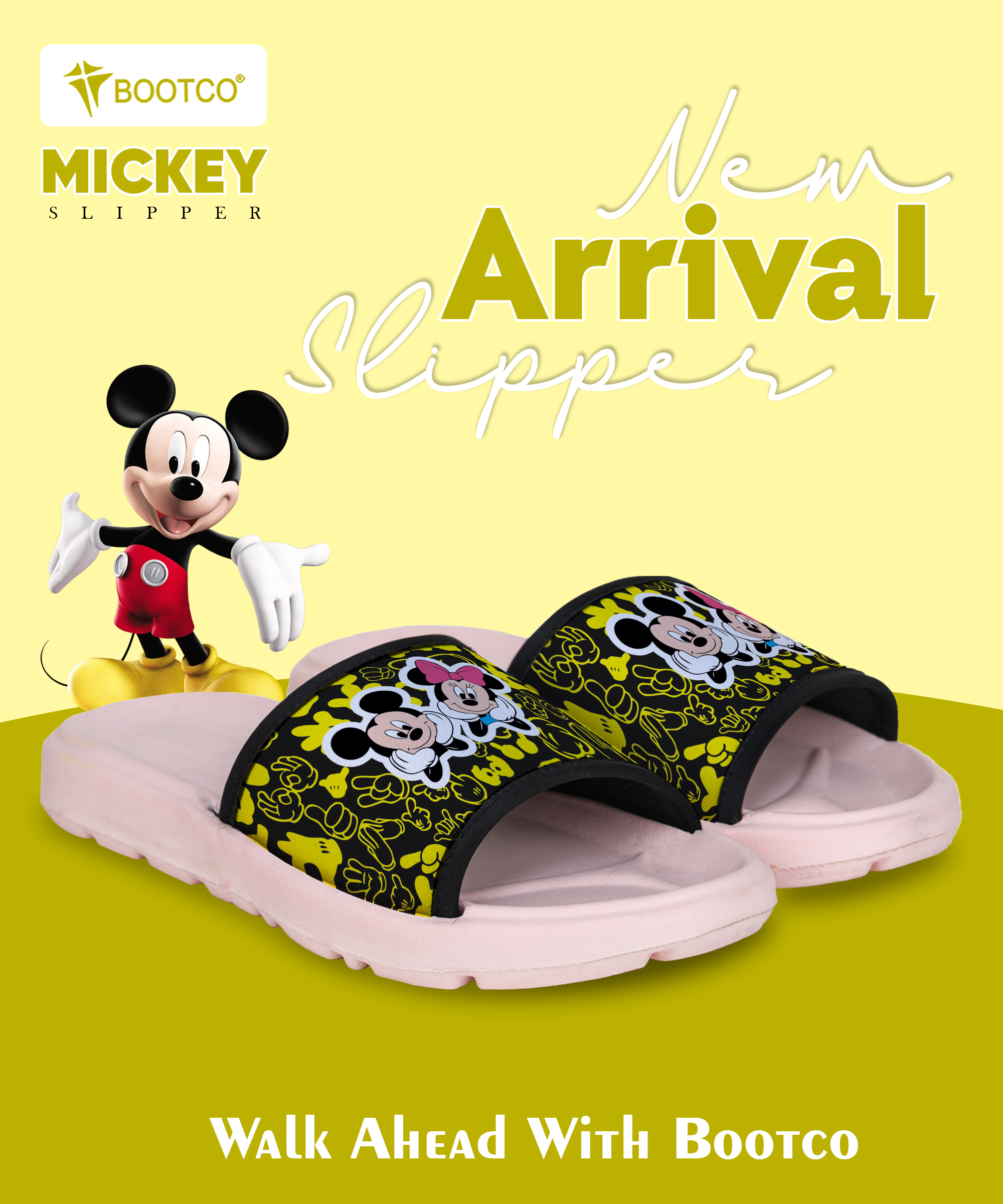 Mickey Mouse Printed Flip Flop Slippers for Women | Lightweight| Anti-slip| Extra Soft| Trendy| Indoor & Outdoor Stylish Ladies Chappal