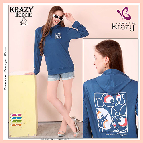 Krazy Sky Blue Premium Hoodie - Color: Different Available