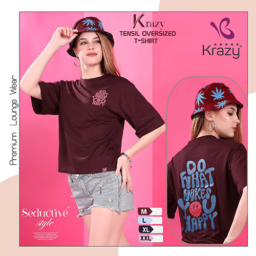 Krazy Round Neck Oversized T-Shirt