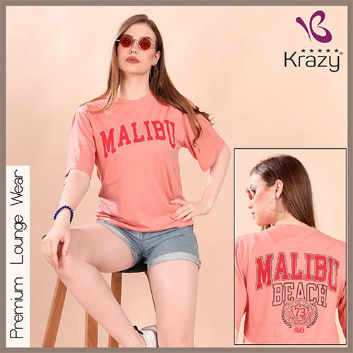Krazy Fancy Round Neck Oversized T-Shirt