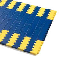Plastic Modular Belt - High-quality Plastic, 11-15 Mm Thickness, Blue & Yellow Color | Durable, Corrosion Resistant Conveyor Belt Solution For Corrugated Industries