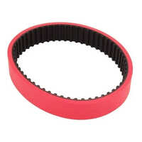 Rubber Coated PU Timing Belt - 75mm Width, 100m Length | Open Timing Belt with Trapezoidal Single-Sided Teeth for High Torque Power Transmission