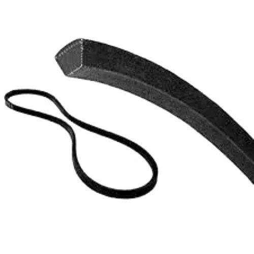 Black Cogged Raw Edge V Rbbed Belt - Length: Upto 10  Meter (M)