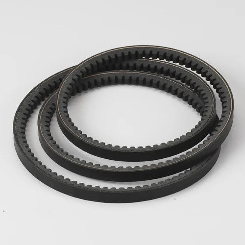 Industrial Cogged Raw Edge V Ribbed Belt - Belt Color: Black