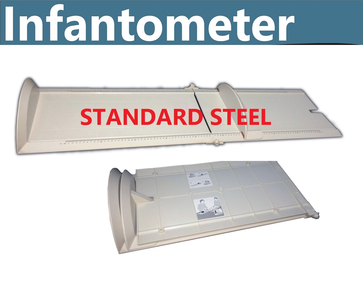 Infantometer - Abs Plastic, 1110x115x333 Mm Dimensions | Accurate Baby Height Measuring, Removable Foot Positioner, Measuring Range 10-100 Cms
