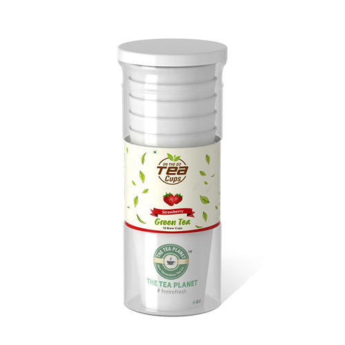 Strawberry Instant Green Bew Cup Tea - Powdered Green Tea, Industrial Grade | Flavored with Fresh Strawberry Essence, Refreshing Taste