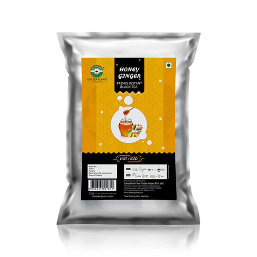 1Kg Honey Ginger Flavored Instant Black Tea - Packaging: Bag