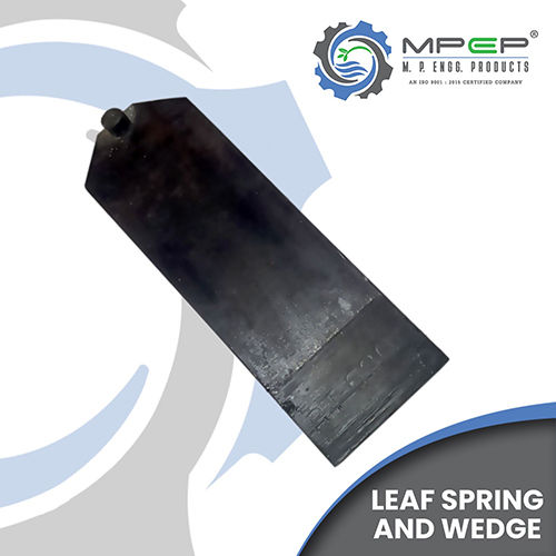 Railway Leaf Spring And Wedge - Color: Black