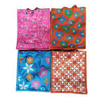 Stylish Jute Bag - High-Quality Jute Material, Customized Size & Design | Elegant Multicolor Printed Pattern, Ideal for Shopping Needs