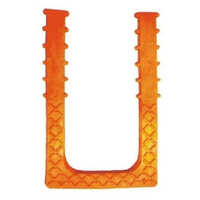 U Shape Pvc Rungs - 260 X 165 X 25 Mm | Bright Orange Color, Coated Surface, Durable Design For Overhead Water Tank Access