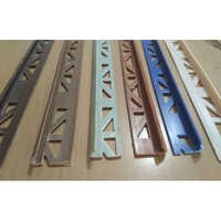 L Shape Pvc Tile Trim - Durable 1-2 Mm Thickness, Industrial Strength In Blue And Brown Colors
