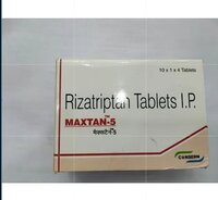Rizatriptan Tablets 5mg - White Round Tablets, Blister Pack, 10 Strips X 10 Tablets | Acute Migraine Relief, Rizatriptan Benzoate